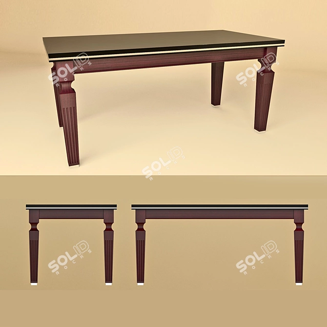 Scavolini Grand Relais Dining Table 3D model image 2