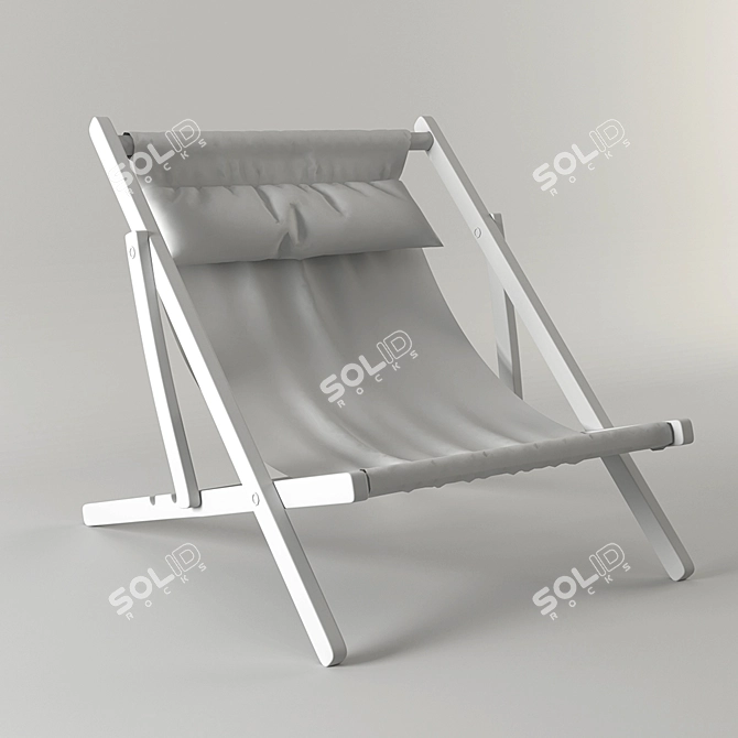 Relaxation at its Finest: Deck Chair 3D model image 3