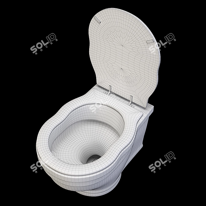 Ceramica Althea Royal Toilet & Bidet Combo 3D model image 7