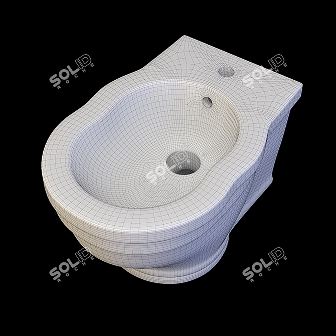 Ceramica Althea Royal Toilet & Bidet Combo 3D model image 8