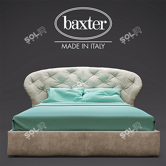 Luxurious Positano Bed: Elegant and Comfortable 3D model image 1