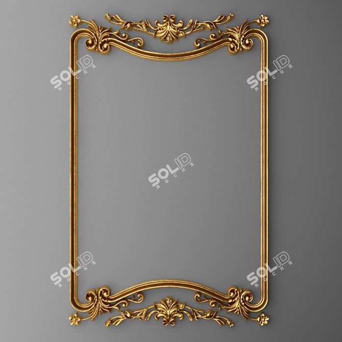 Title: Elegant Stucco Frame 3D model image 1