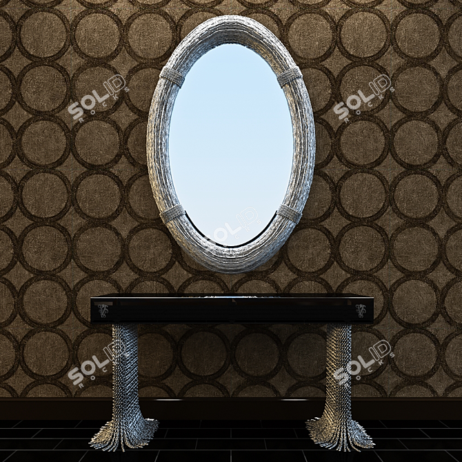 Fouquet Console with Mirror 3D model image 1