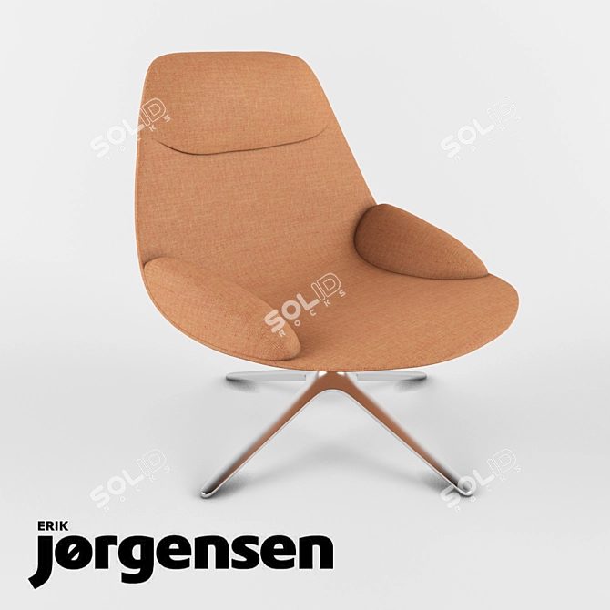 Elegant EJ 10 Uma Chair 3D model image 1