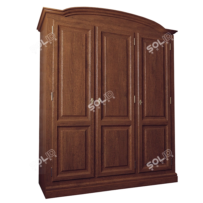 Langris Art.2906 Wardrobe: Elegant Storage Solution 3D model image 1