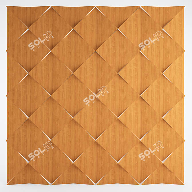 Sleek Wall Panel Z 3D model image 1