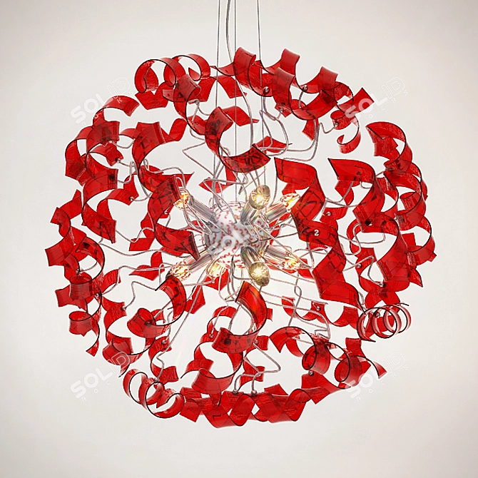 Elegant Trudy SM-CR Pendant Light 3D model image 1