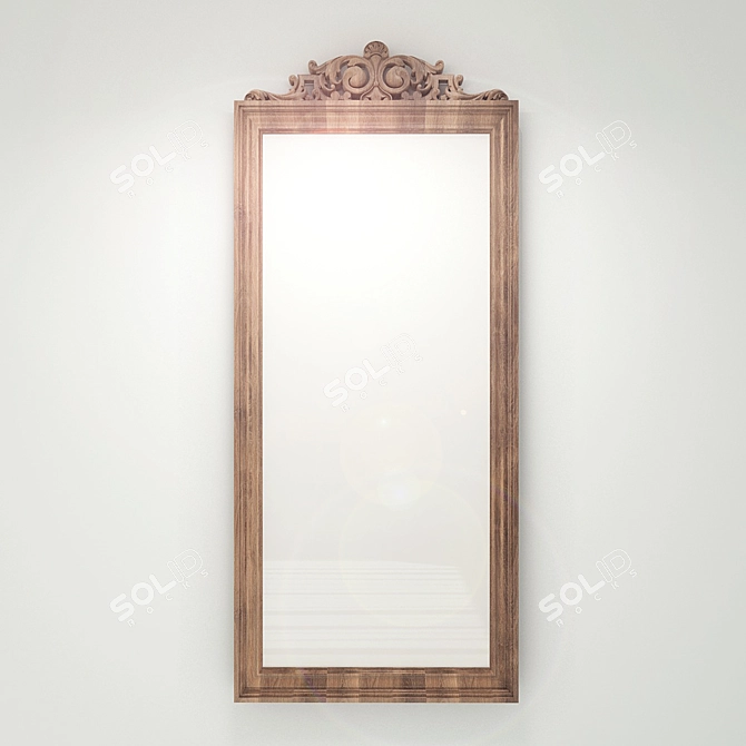 Title: Artistic Sketch Mirror 3D model image 1