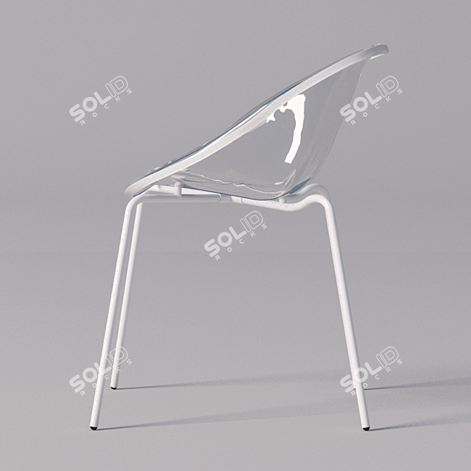Elegant Calligaris Bloom Armchair 3D model image 2