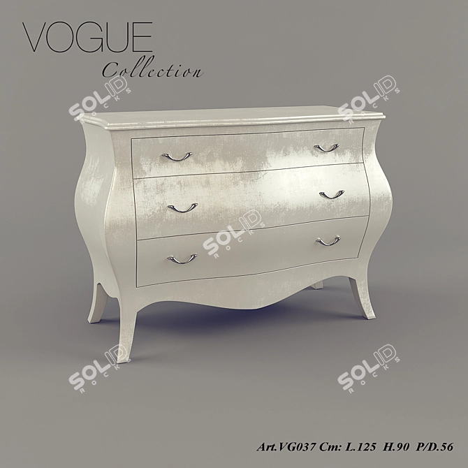 Santarossa Vogue: Stylish Comod 3D model image 1