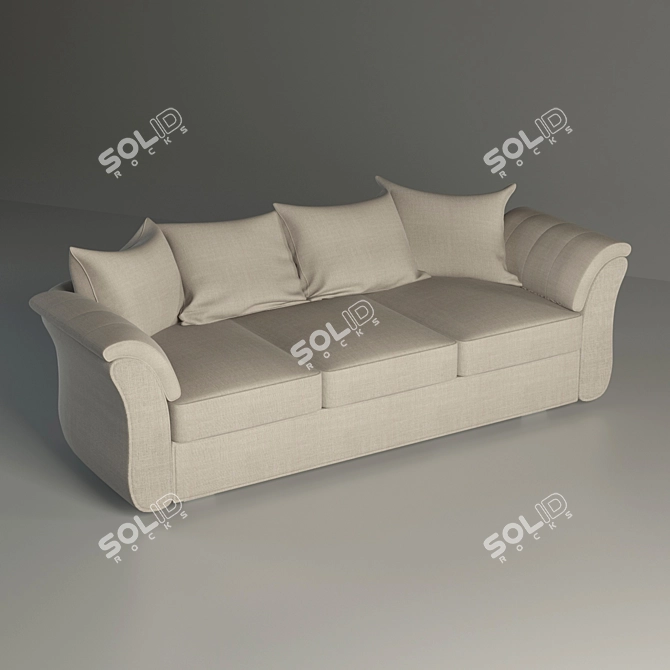 Modern V-Ray Sofa Max 2011 3D model image 1