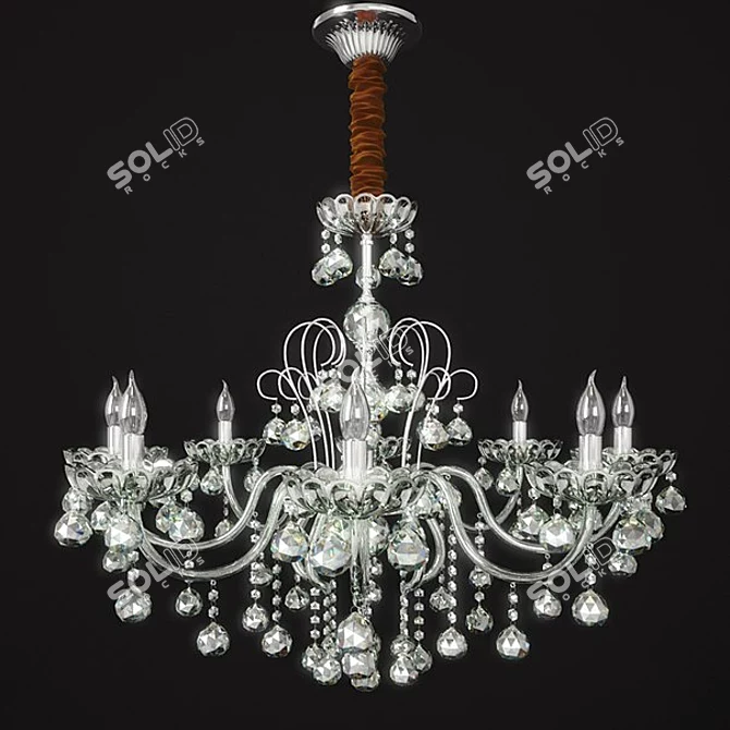 Title: Elephant Collection Chandelier - W8316-08 3D model image 1