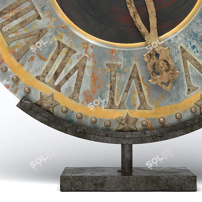 Misendemeure Village Clock Set 3D model image 3