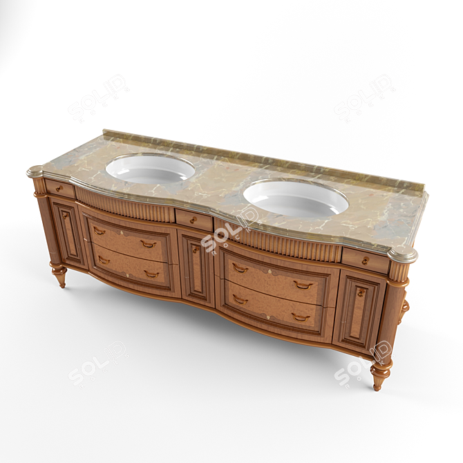 BelCor Vanity Basin: Custom-Made Elegance 3D model image 1
