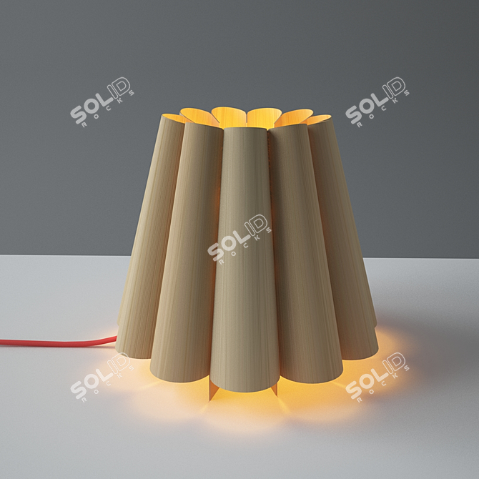 Minimalist Zed Lamp 3D model image 2