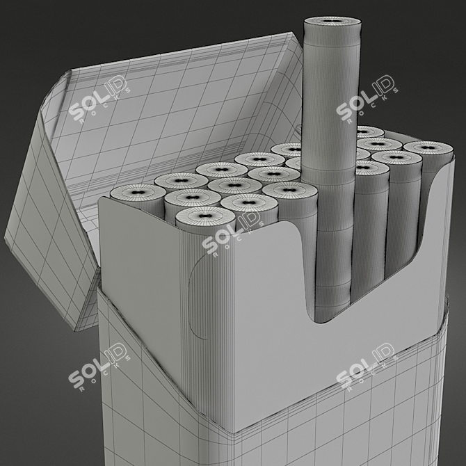 Chesterfield Cigarette Pack 3D Animation 3D model image 3