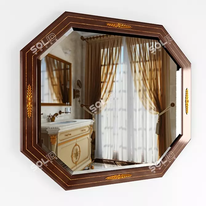 Reflecta: Elegant Mirror LINEATRE 3D model image 1