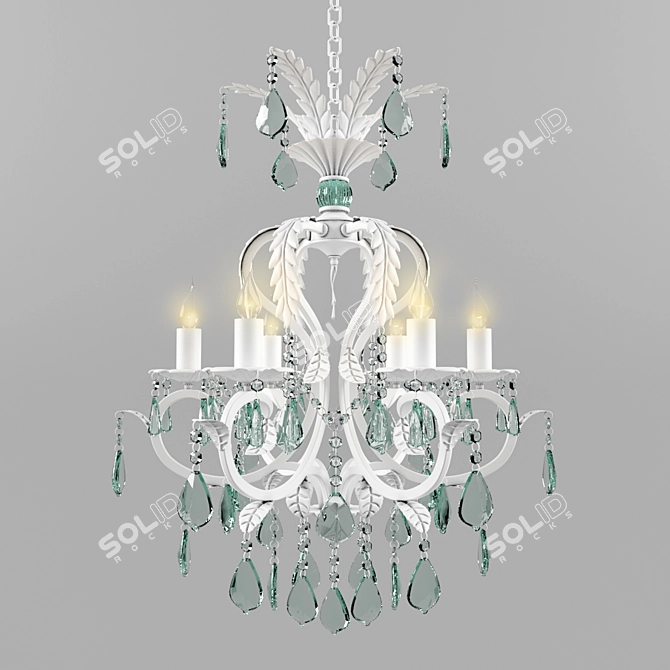 Classic Photo-Inspired Chandelier 3D model image 1