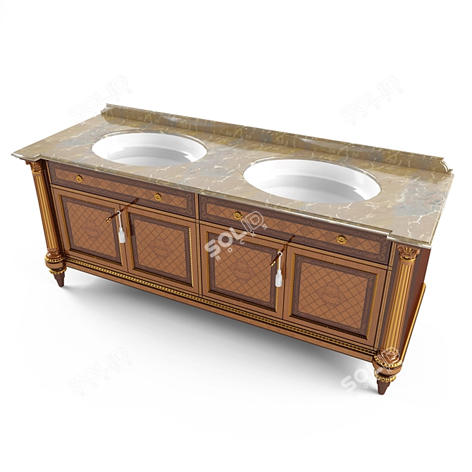 Marzorati Senator Bollard Basin 3D model image 2