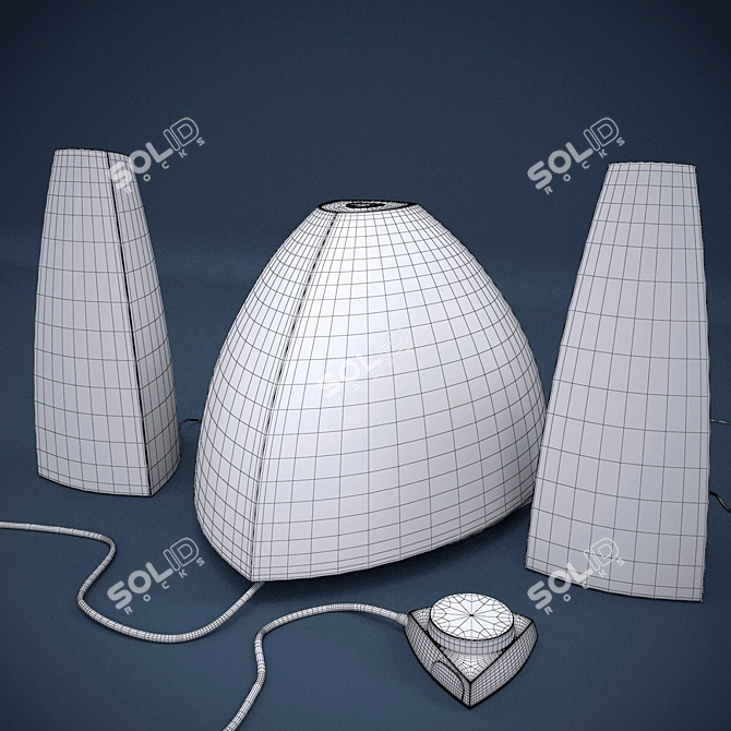 Edifier E3350: Powerful Speakers with Customizable Color 3D model image 2