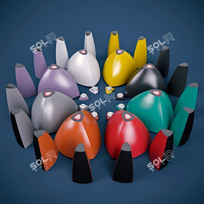 Edifier E3350: Powerful Speakers with Customizable Color 3D model image 3