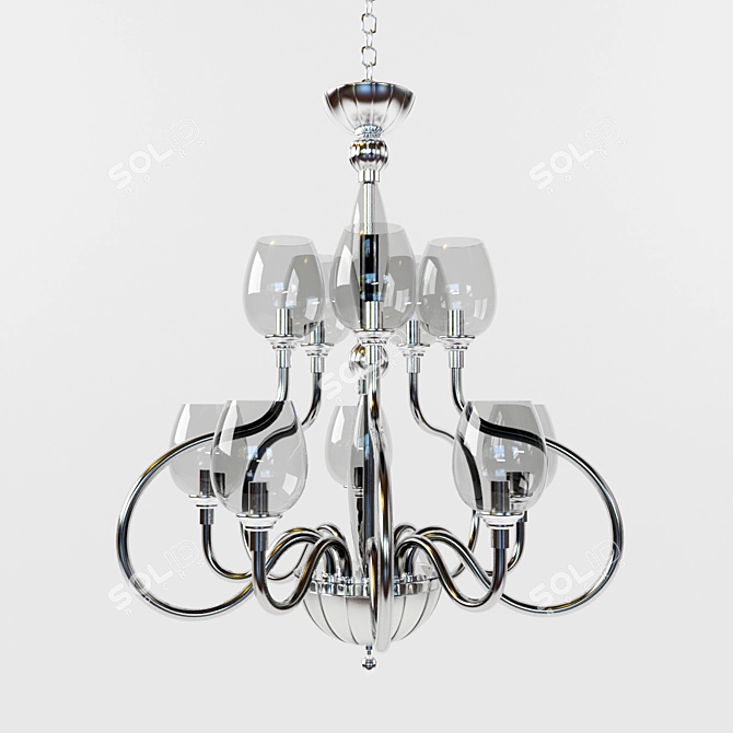 Elegant Chandelier by Feberica Vecentini 3D model image 1