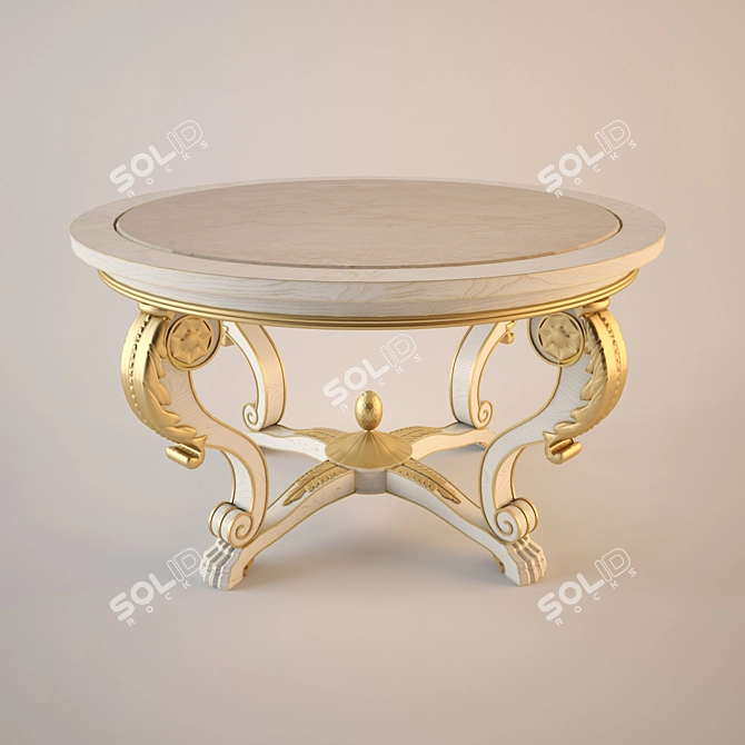 Elegant AMD Table 3D model image 1