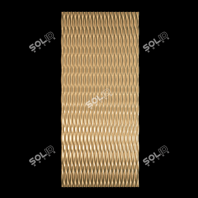 Elegant 3D Wall Panel 3D model image 1