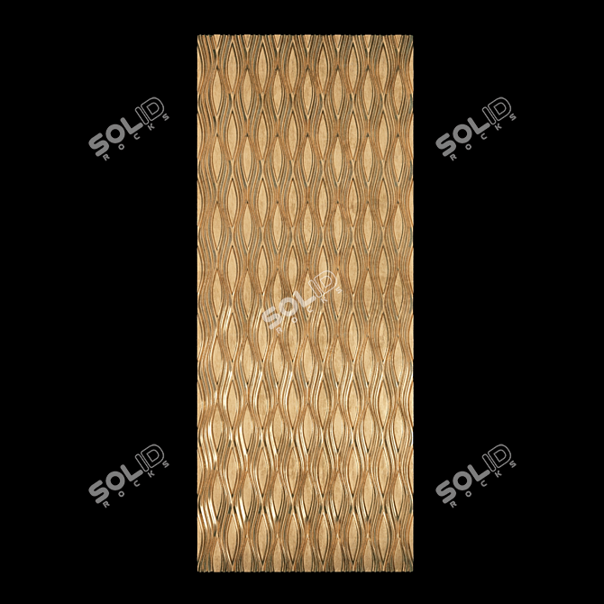 3D Wall Panel Decor: Stunning Design & Decorative Elegance 3D model image 1