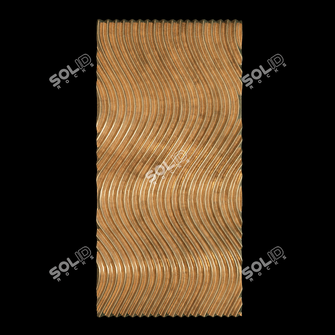 3D Decorative Wall Panel - Elegant and Eye-Catching 3D model image 1