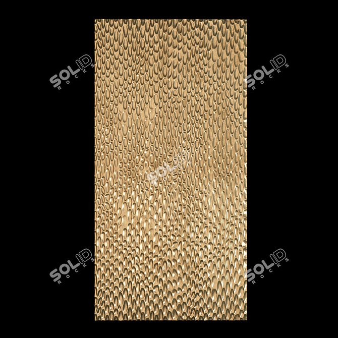 Artistic Wall 3D Panel Design 3D model image 1