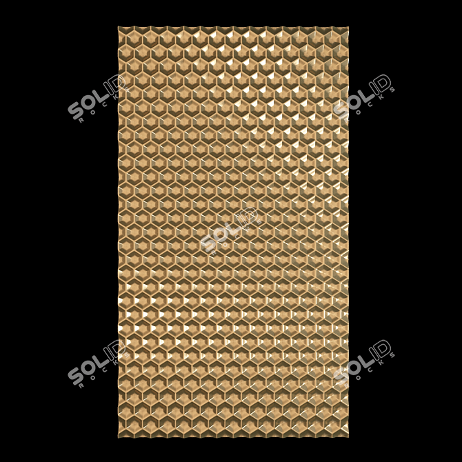 Title: Stylish 3D Wall Panel Decor 3D model image 1