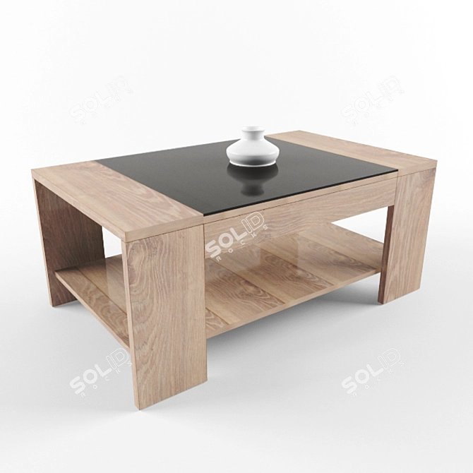 Stylish Modern Coffee Table 3D model image 1