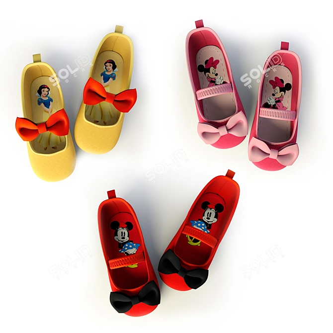 Disney Princess Kids Shoes 3D model image 1