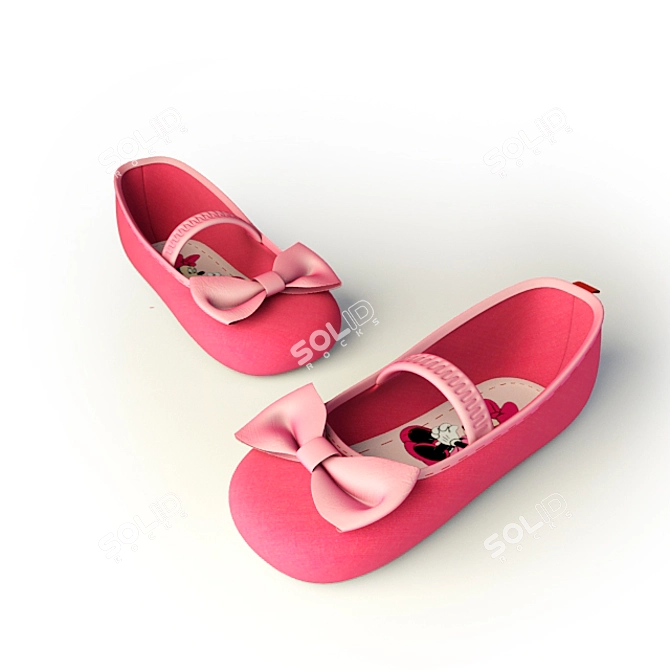 Disney Princess Kids Shoes 3D model image 3