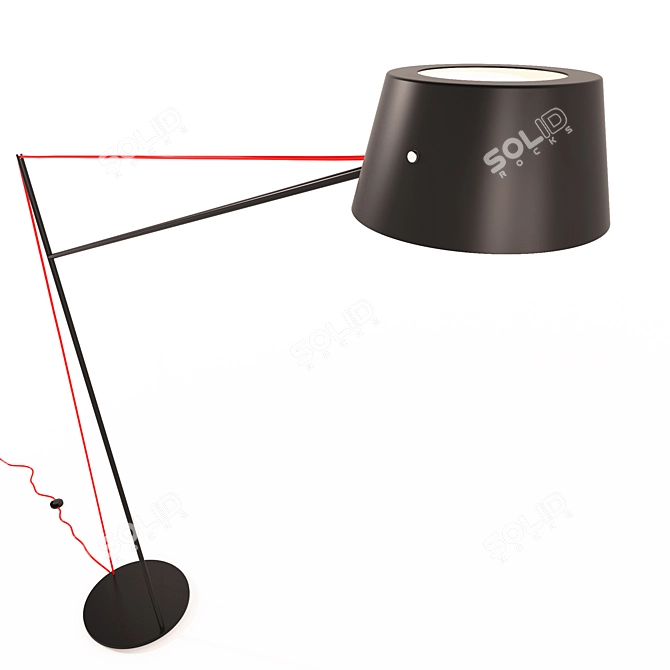 Sleek and Stylish Spar Floor Lamp 3D model image 2