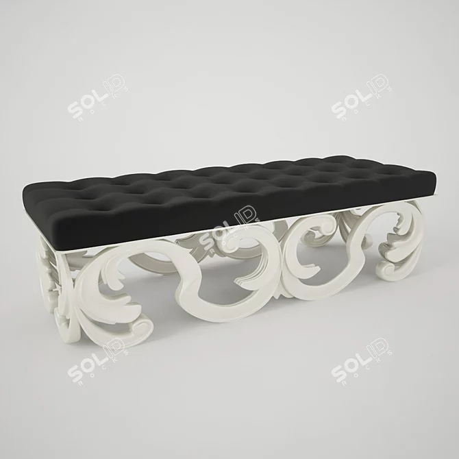 Christopher Guy Art Deco Bench 3D model image 1