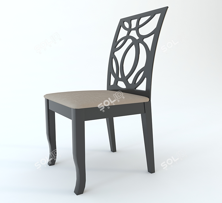 Modern 5-Piece Dining Set 3D model image 3