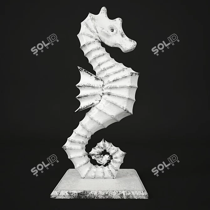 Marine Seahorse Decor 3D model image 1