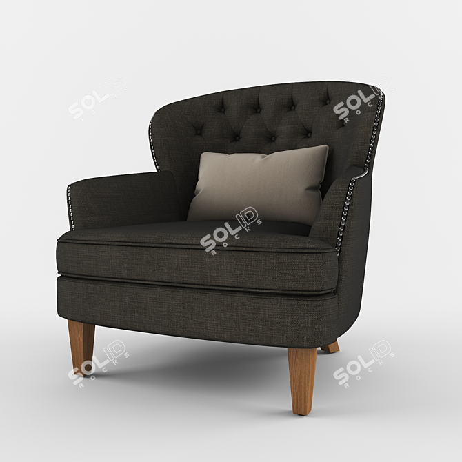 Modern Armchair 3D Model 3D model image 1