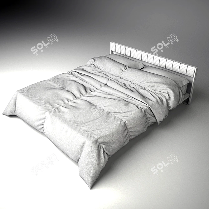 Nordic Dream Bed 3D model image 2