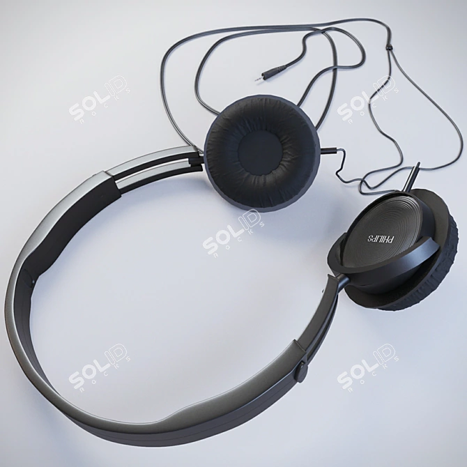 Ultimate Sound Experience: Philips Headphones 3D model image 1