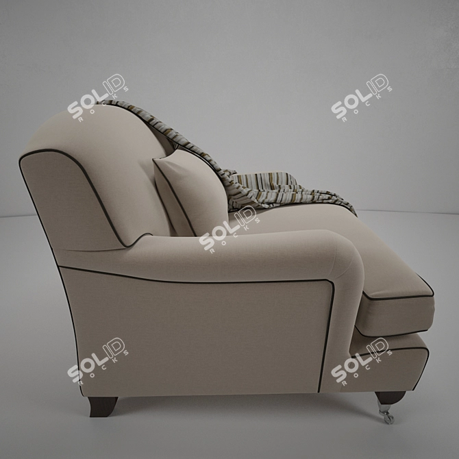 Elegant Gladiolus Armchair: MARIONE 3D model image 2