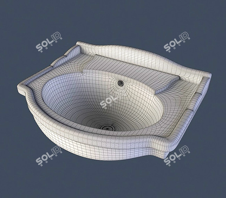 Ceramica Althea Royal Washbasin 56 3D model image 3