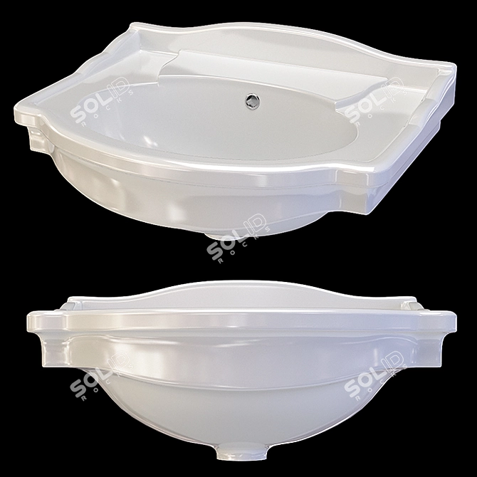 Ceramica Althea Royal Washbasin 56 3D model image 4