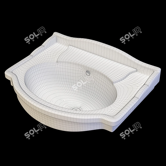 Ceramica Althea Royal Washbasin 56 3D model image 6