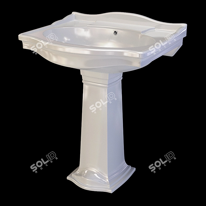 Ceramica Althea Royal 70 Washbasin 3D model image 4