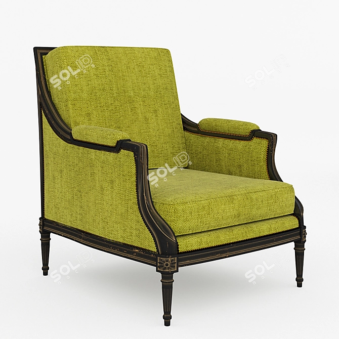 Gilles Nouailhac Elise Armchair: Elegant Comfort 3D model image 1