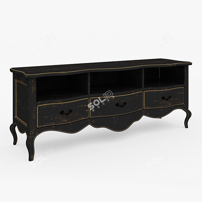 Elegant Transilvania TV Table 3D model image 1