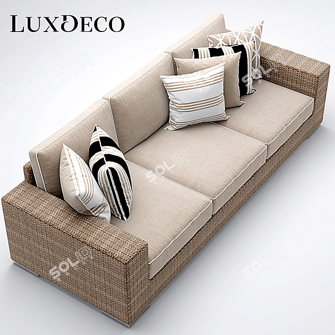 Riviera Outdoor: St. Tropez Sofa 3D model image 2